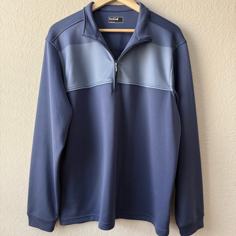 5/$25 Bolle Men's Blue‎ Quarter-Zip Sweatshirt